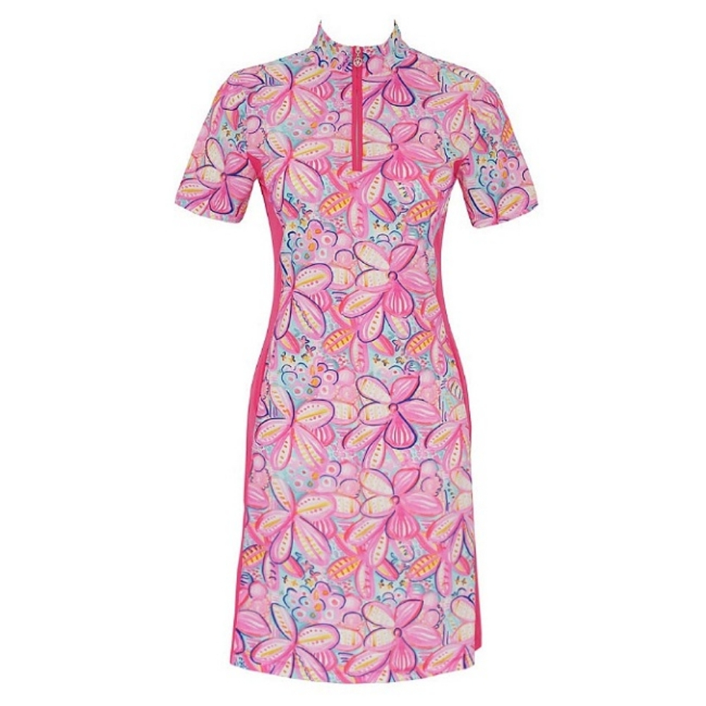 Pink Floral Skort Dress